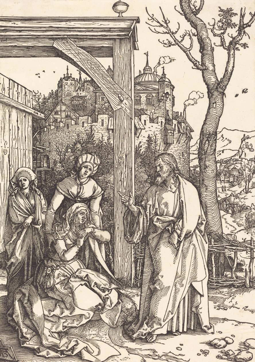 Kristus tager afsked fra sin mor, ca. 15041505. af Albrecht Dürer