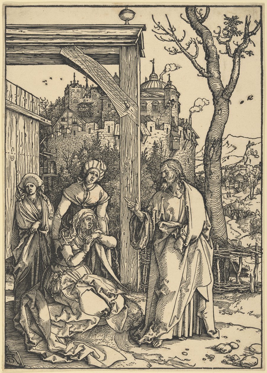Kristus tager afsked med sin mor, fra Jomfru Marias liv af Albrecht Dürer