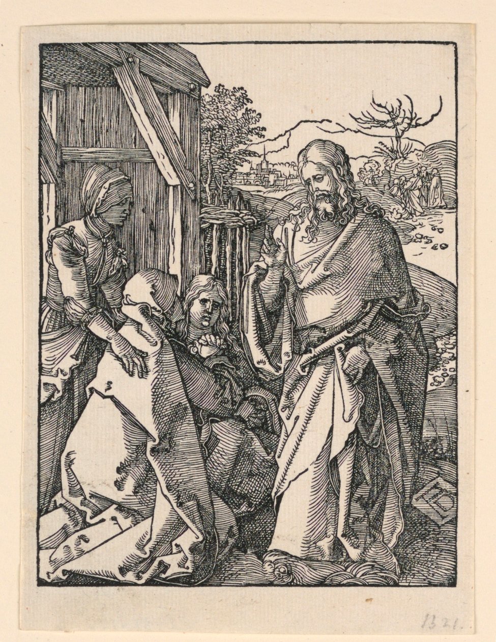 Kristus tager afsked med sin mor, fra The Little Passion Series af Albrecht Dürer