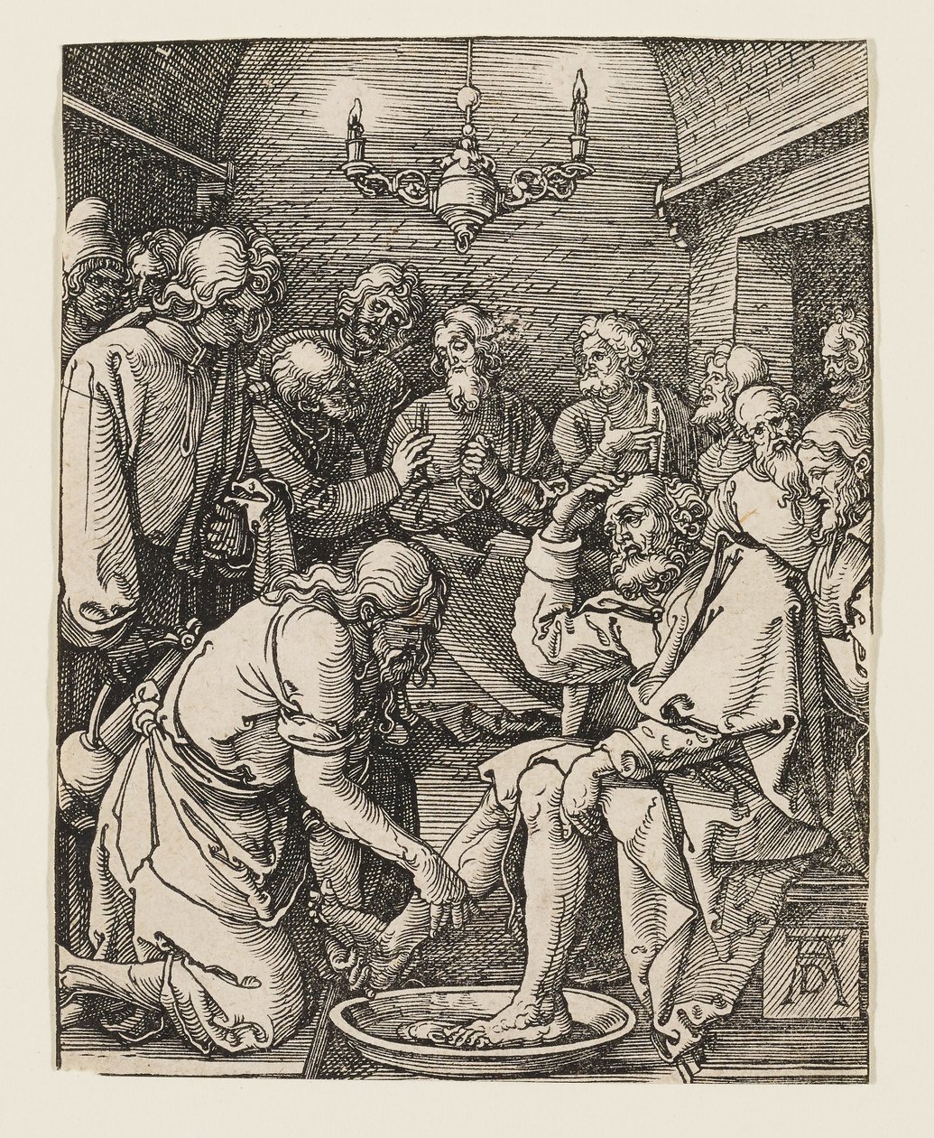 Kristus vasker disciplenes fødder af Albrecht Dürer