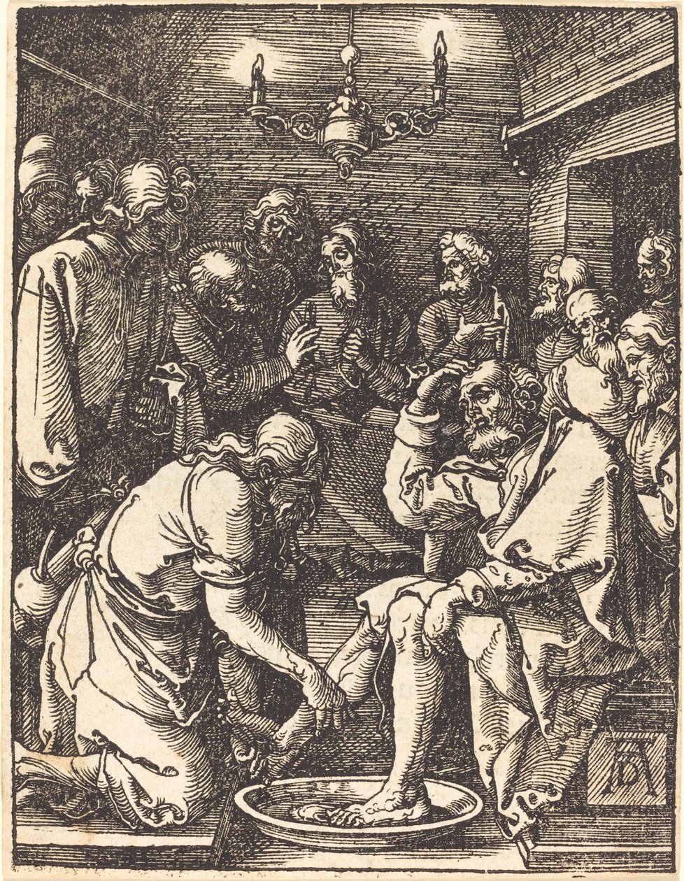 Kristus vasker disciplenes fødder af Albrecht Dürer