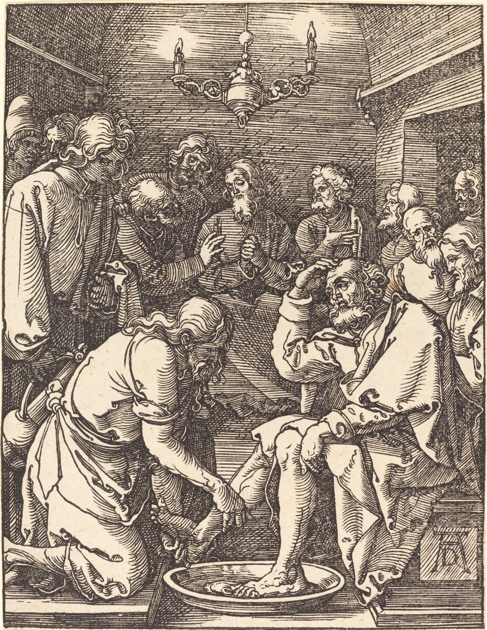 Kristus vasker disciplenes fødder af Albrecht Dürer