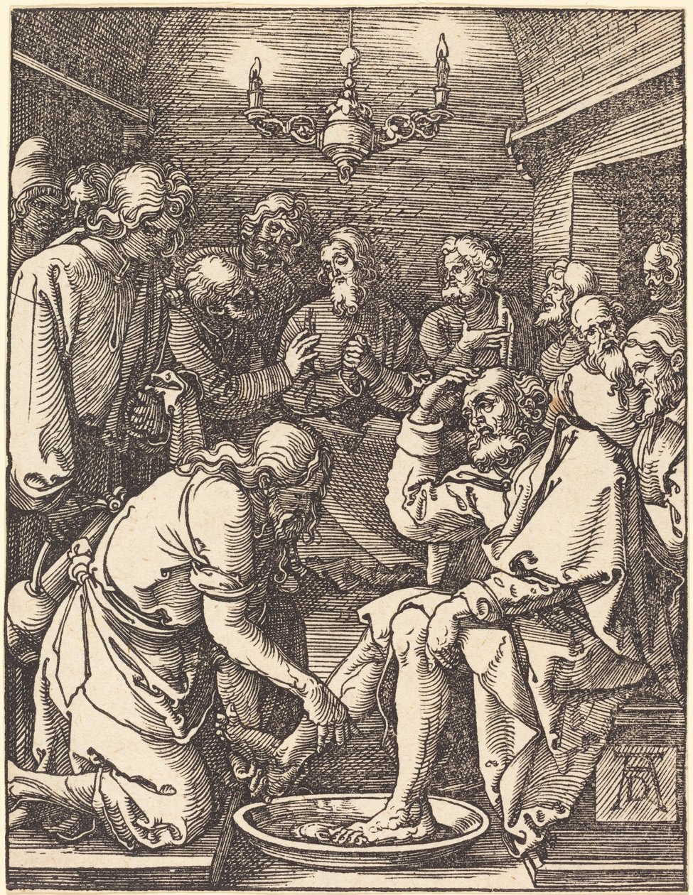 Kristus vasker disciplenes fødder af Albrecht Dürer