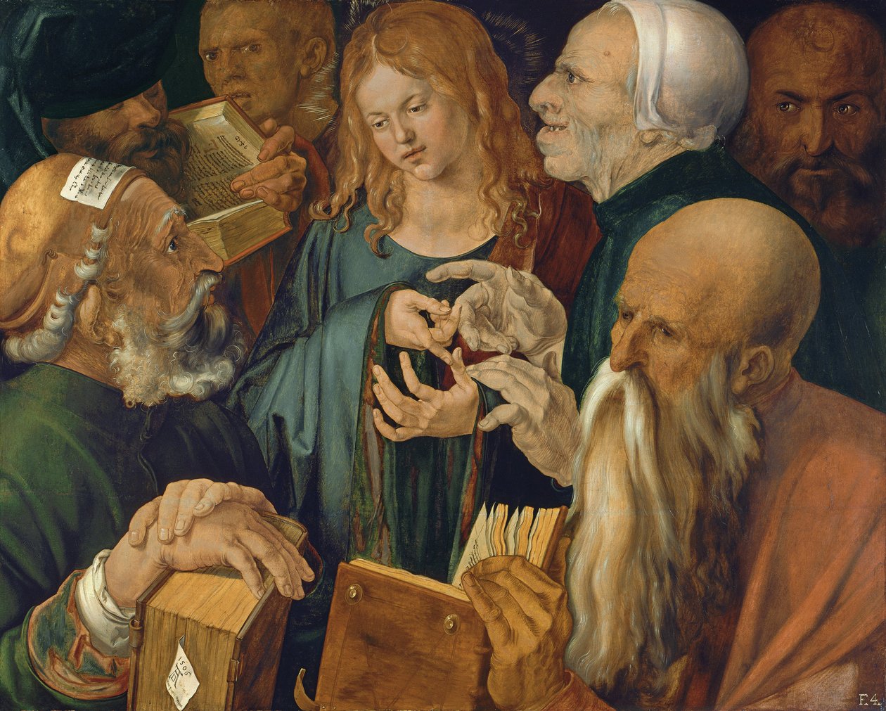 Kristus blandt lægerne, 1506 af Albrecht Dürer