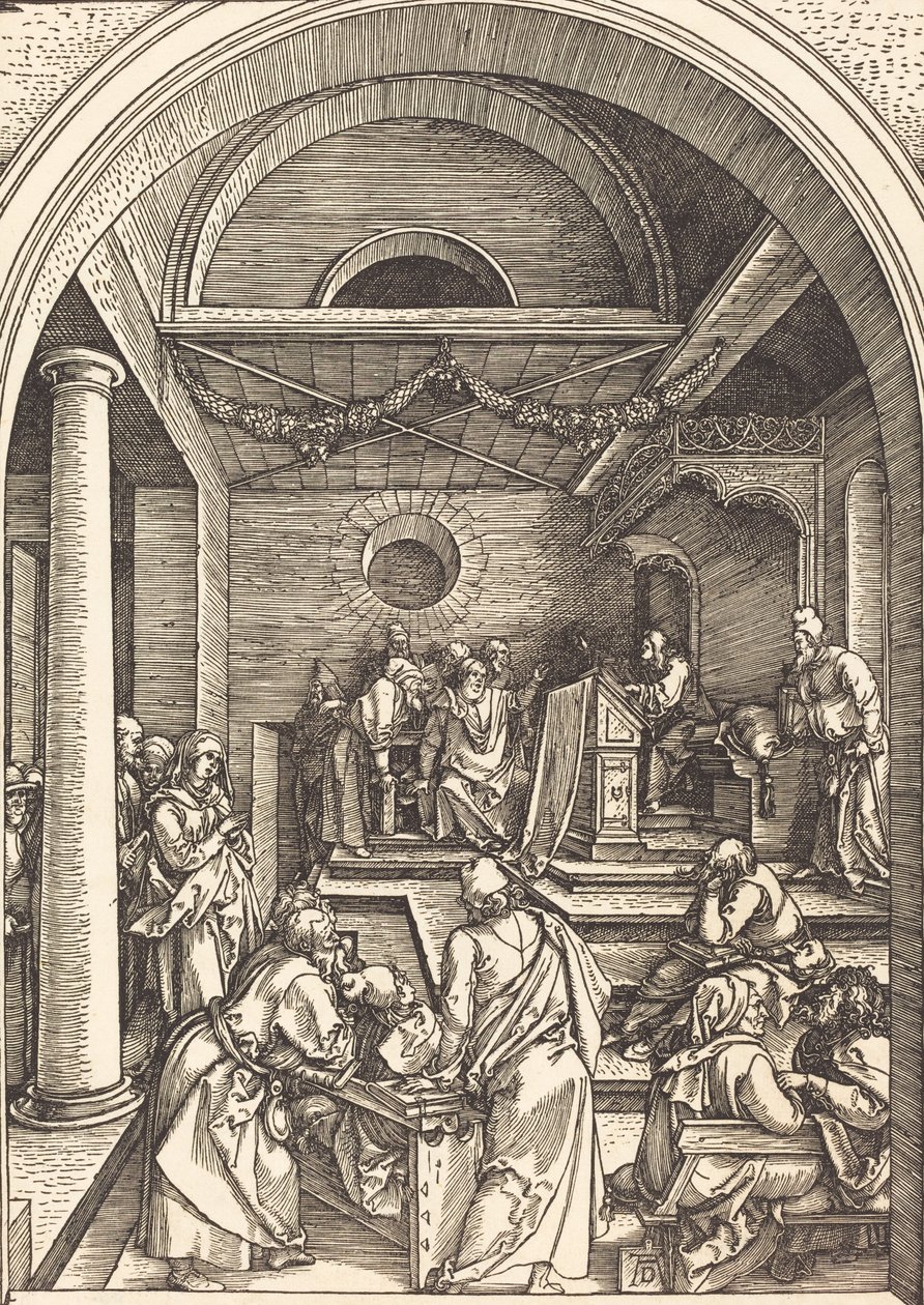 Kristus blandt lægerne, ca. 15031504. af Albrecht Dürer