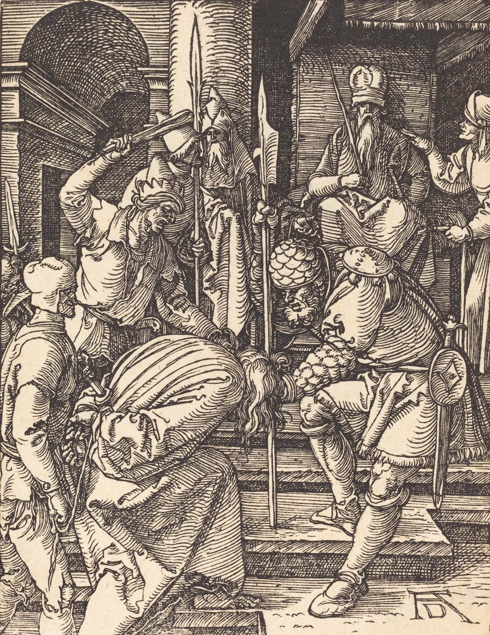 Kristus før Annas, sandsynligvis ca. 15091510. af Albrecht Dürer