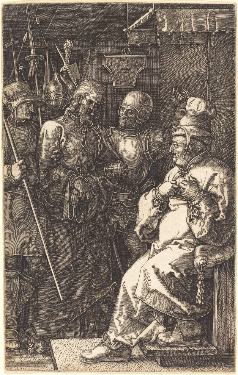 Kristus før Kajfas af Albrecht Dürer