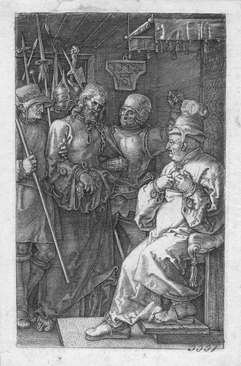 Kristus foran Kajfas af Albrecht Dürer