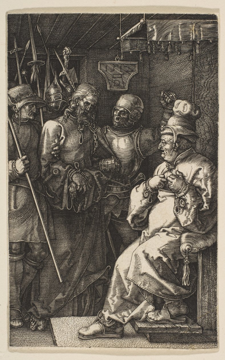 Kristus foran Kajfas af Albrecht Dürer