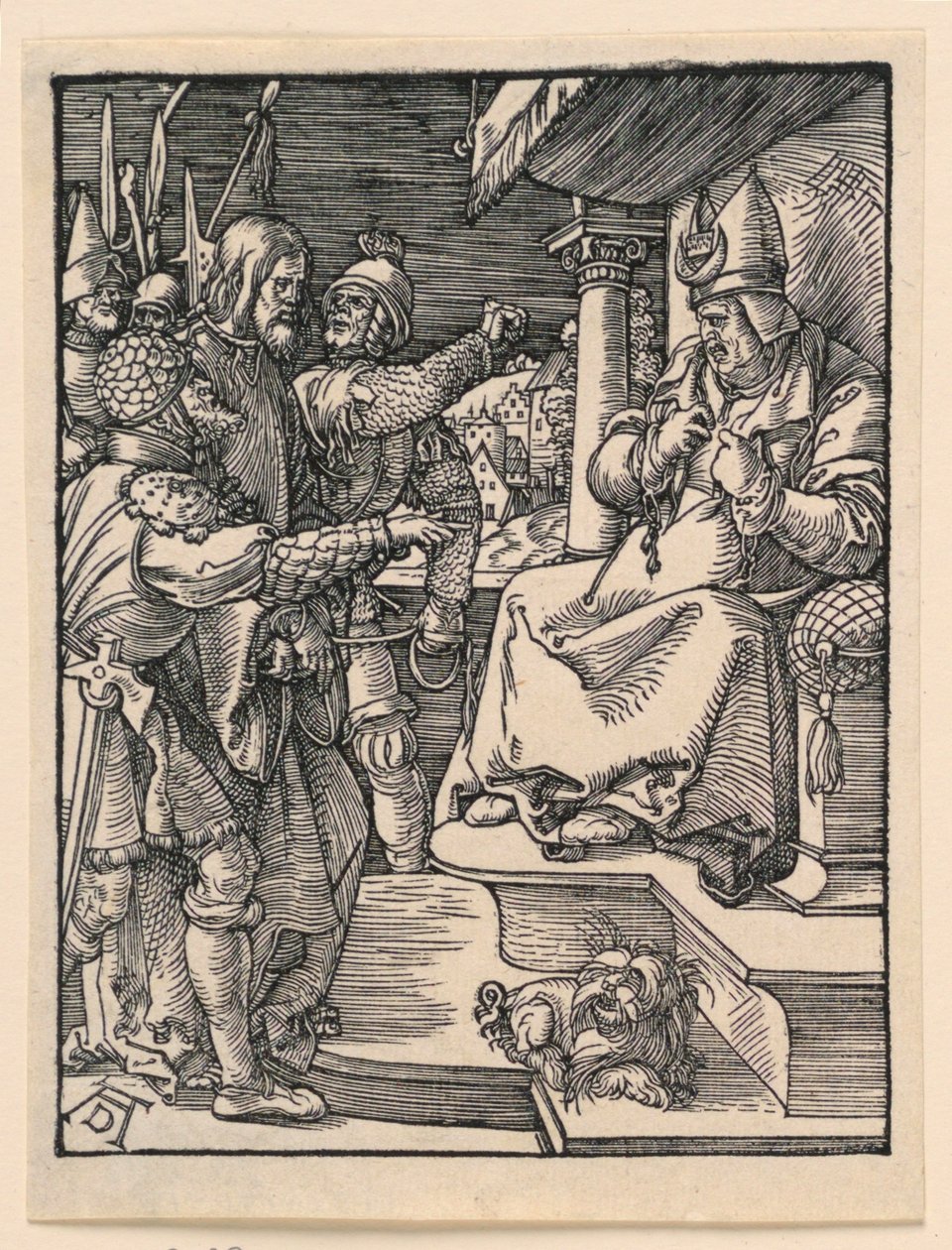 Kristus før Kaifas, fra The Little Passion Series af Albrecht Dürer