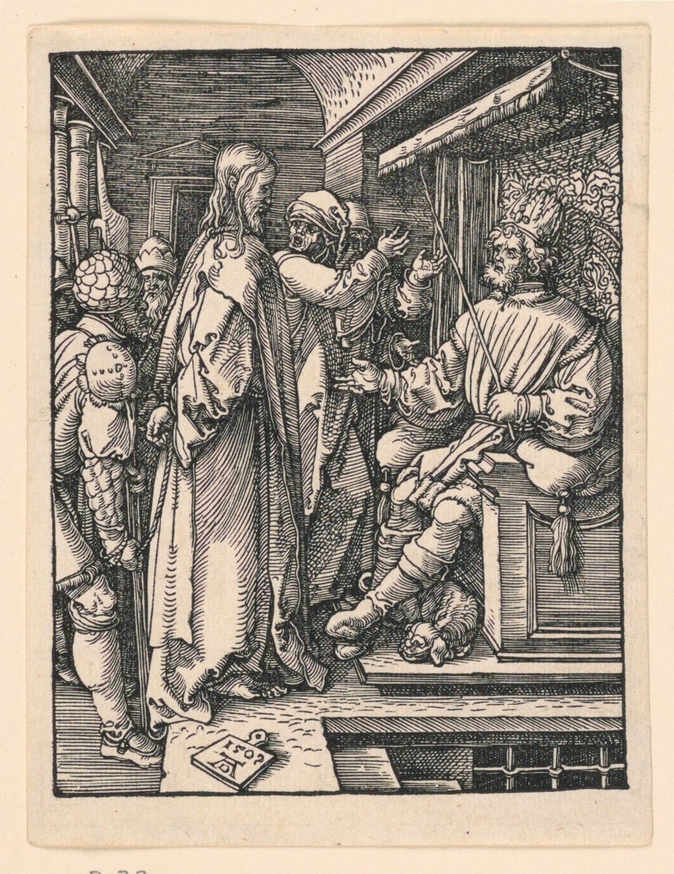 Kristus før Herodes, fra The Little Passion Series af Albrecht Dürer