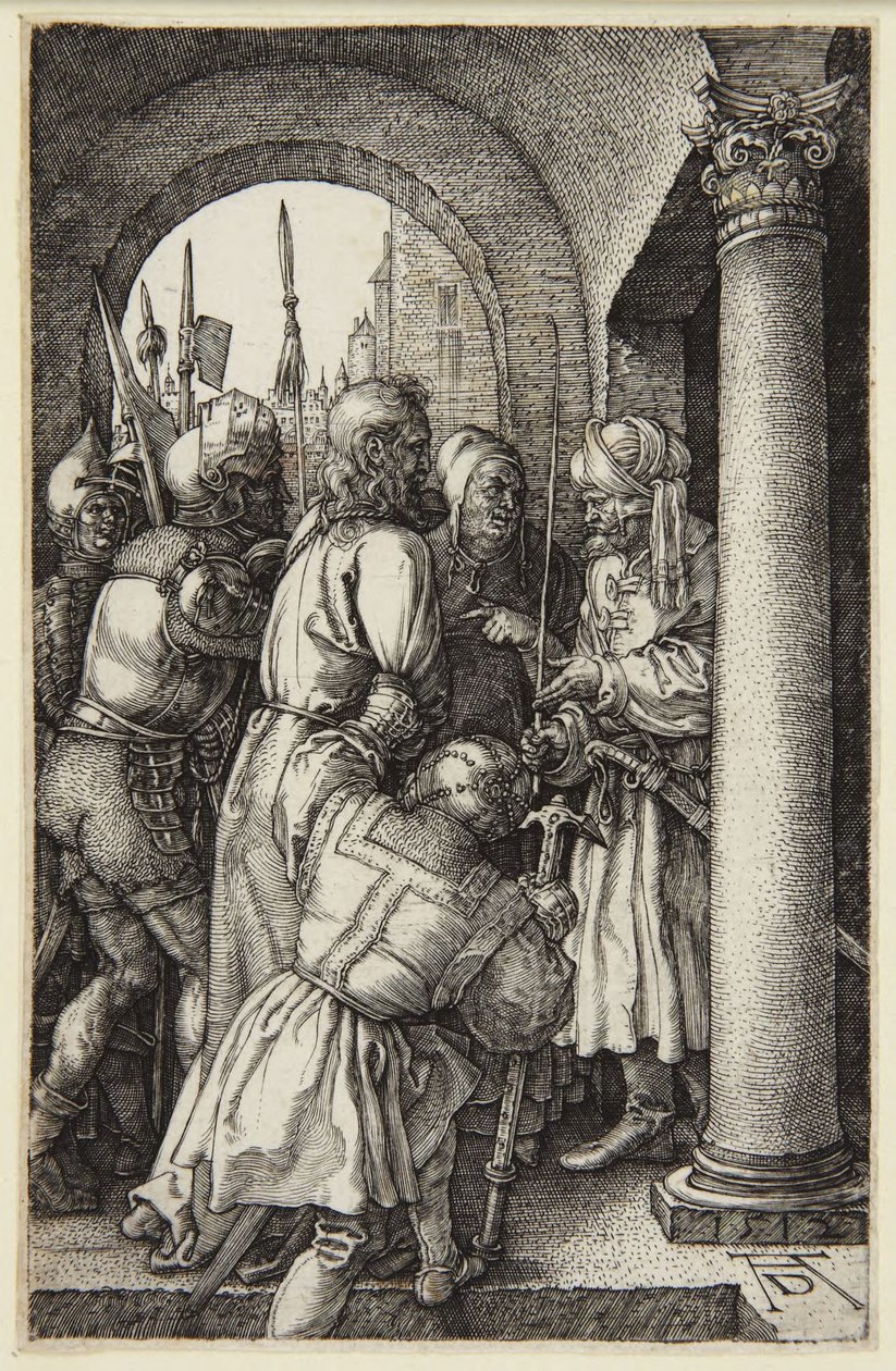 Kristus foran Pilatus (serie med den graverede passion) af Albrecht Dürer