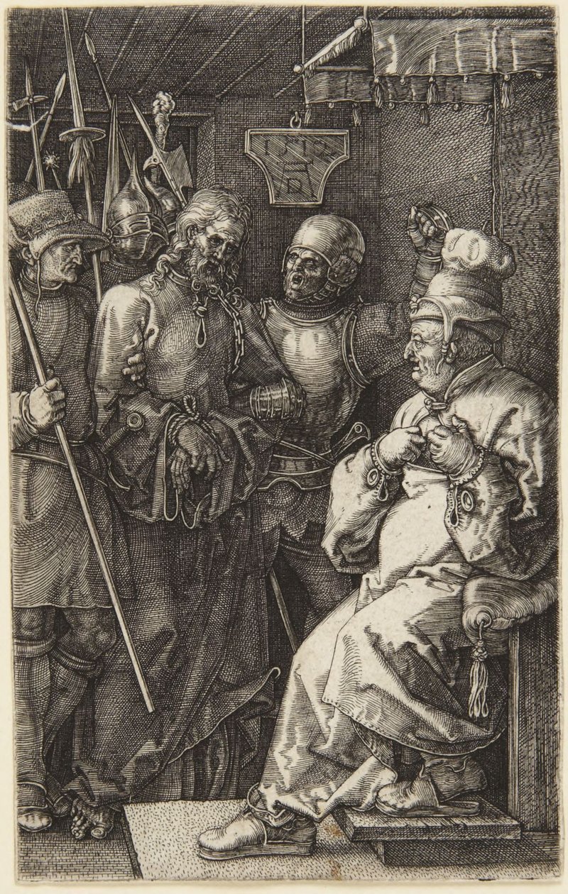 Kristus for Pilatus (fra Den graverede passion) af Albrecht Dürer