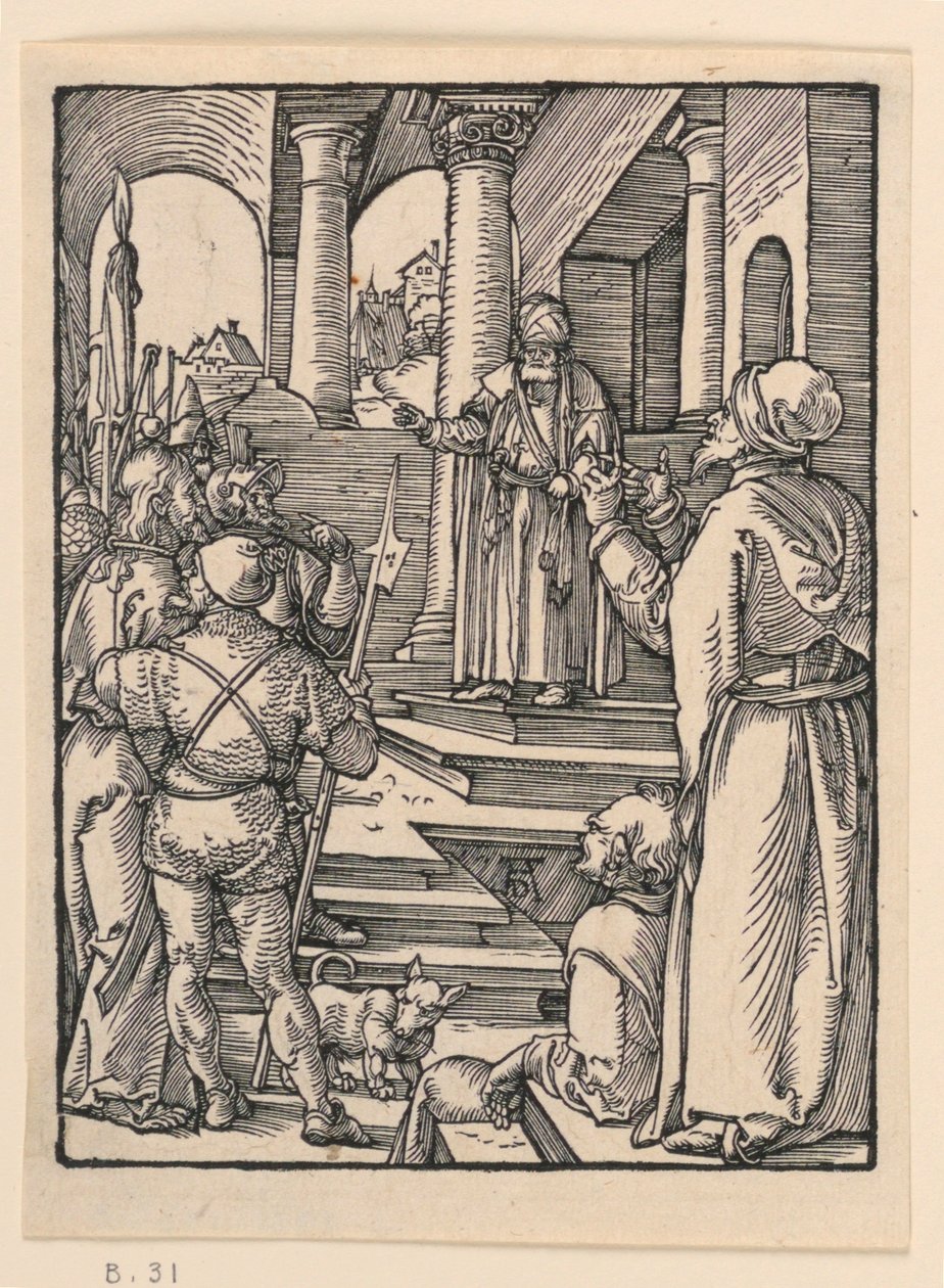 Kristus før Pilatus, fra The Little Passion Series af Albrecht Dürer