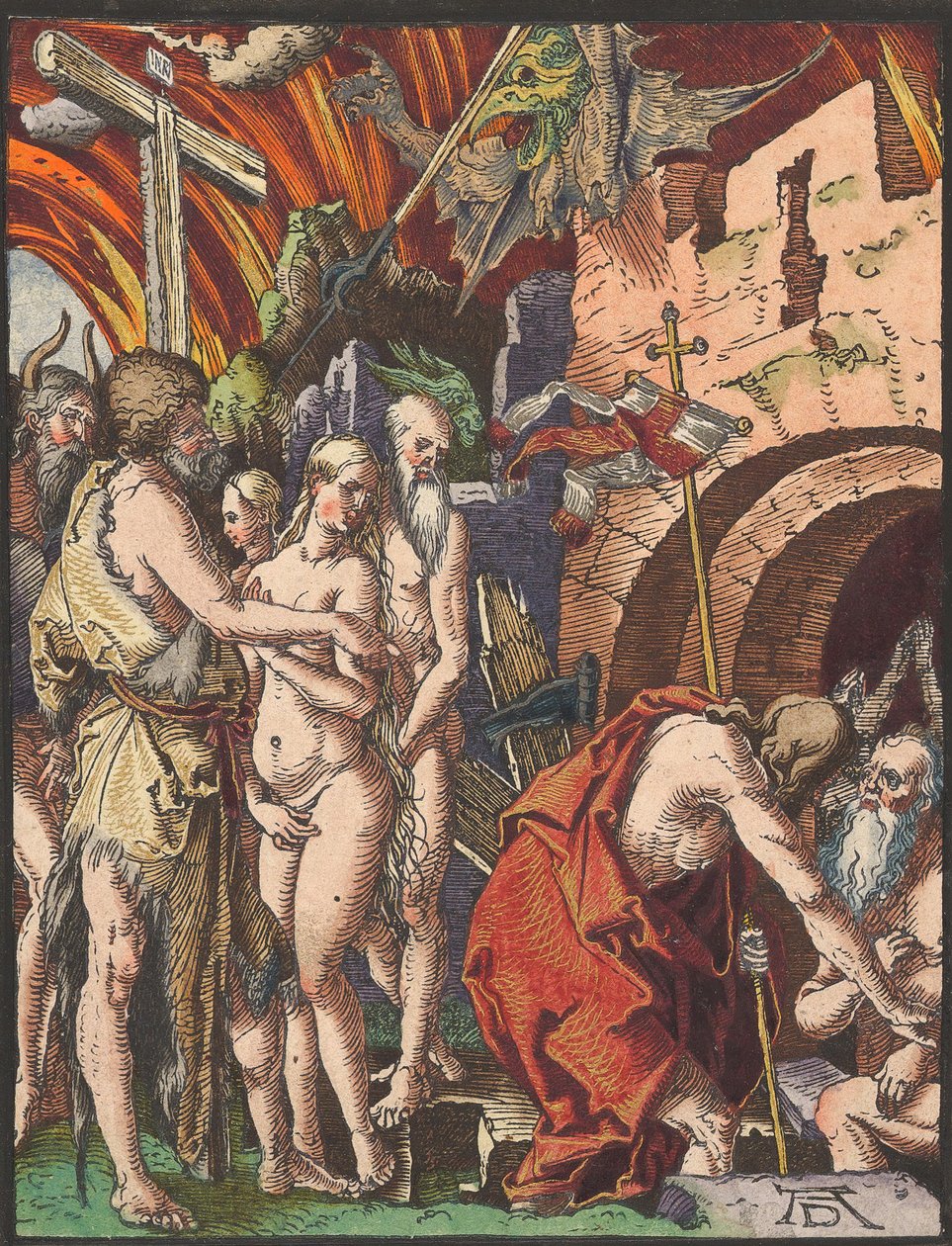 Kristus i Limbo, fra Lille Træsnit Passion.n.d. af Albrecht Dürer