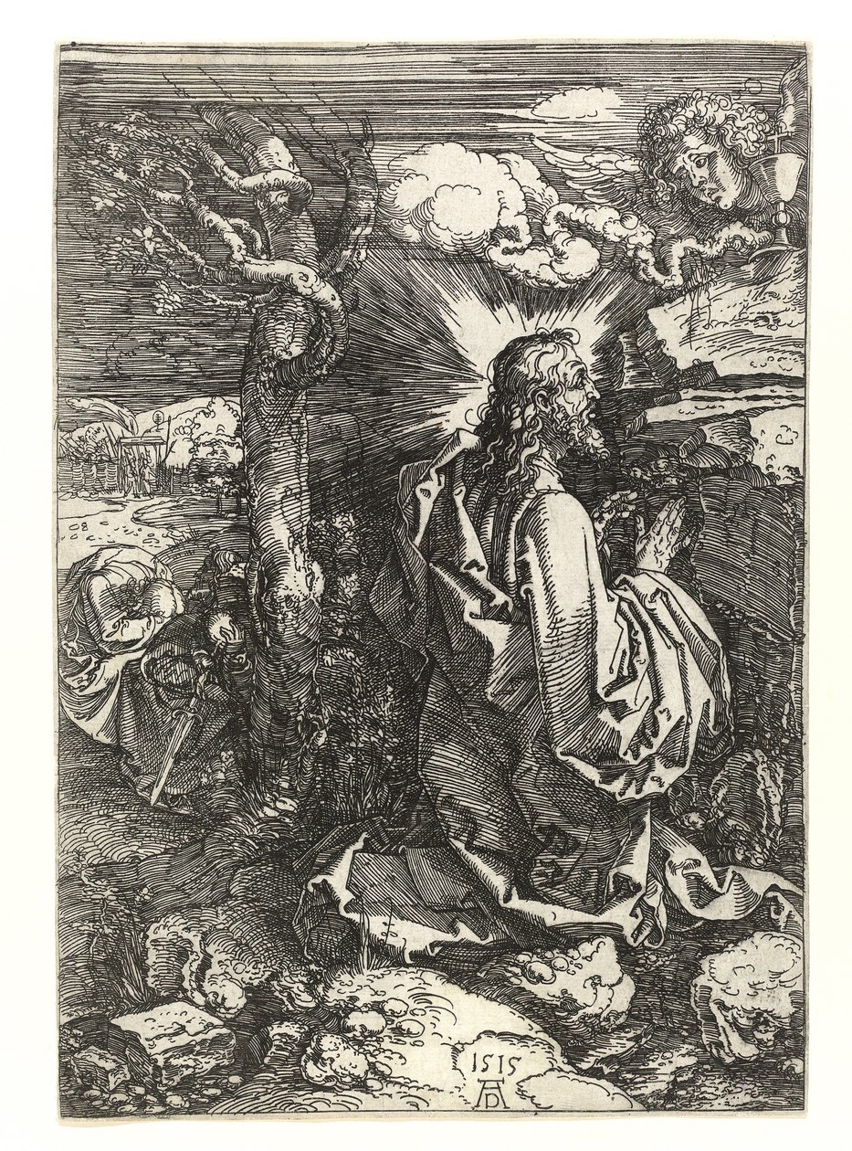 Kristus i oliventræernes have, 1515 af Albrecht Dürer