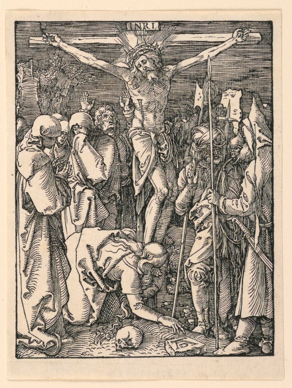 Kristus på korset (Korsfæstelsen), fra The Little Passion Series af Albrecht Dürer