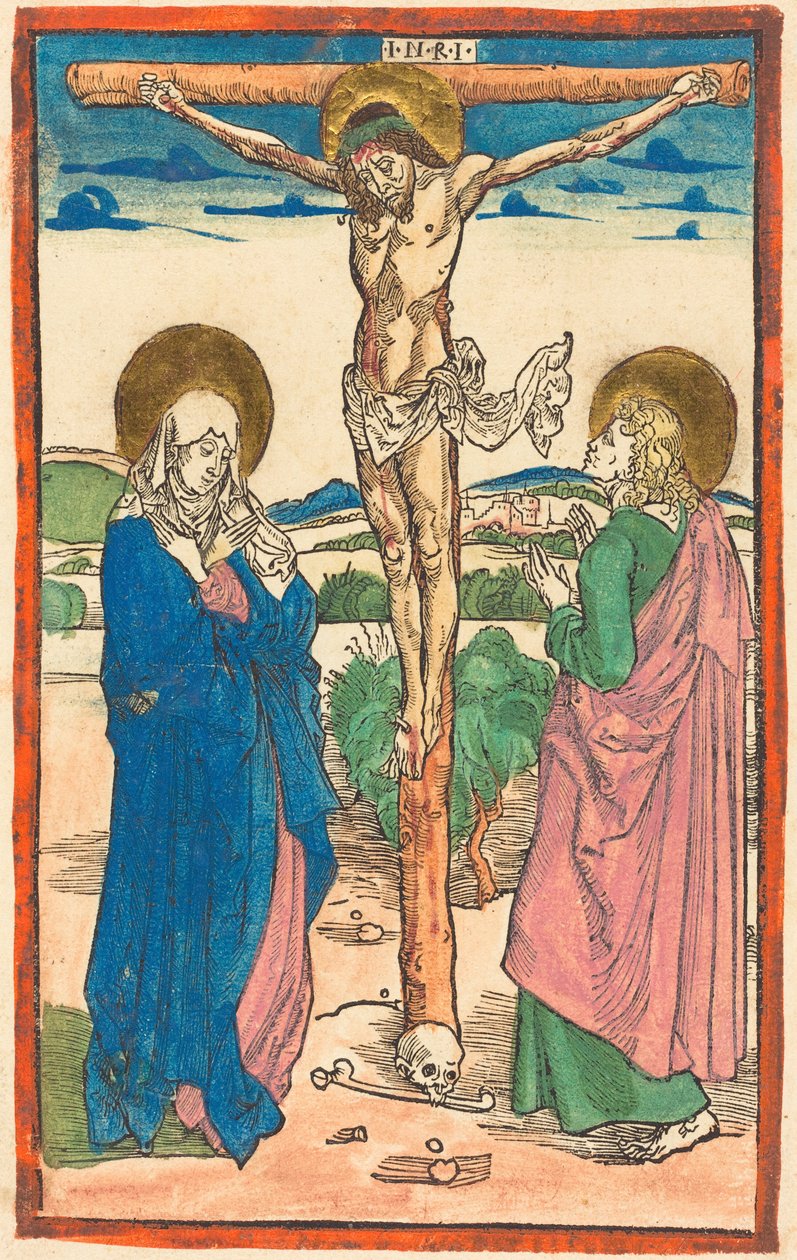 Kristus på korset mellem Jomfru Maria og Sankt Johannes af Albrecht Dürer