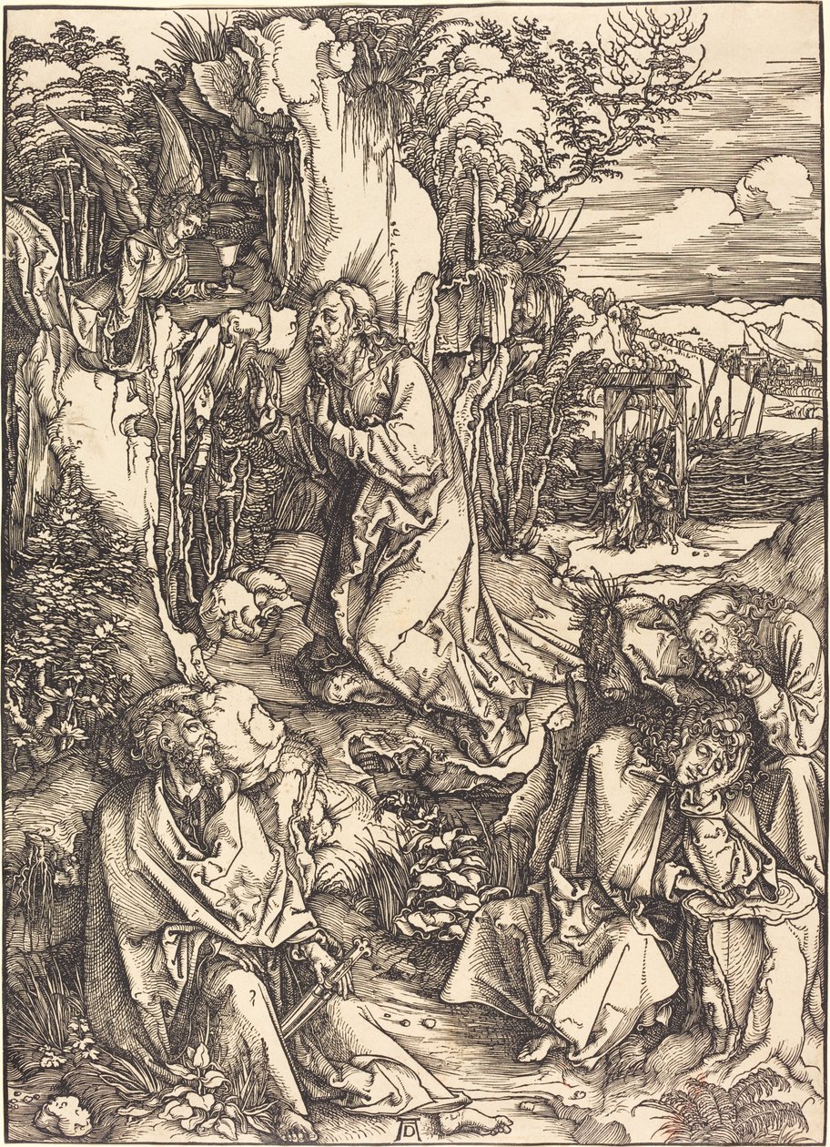Kristus på Oliebjerget af Albrecht Dürer