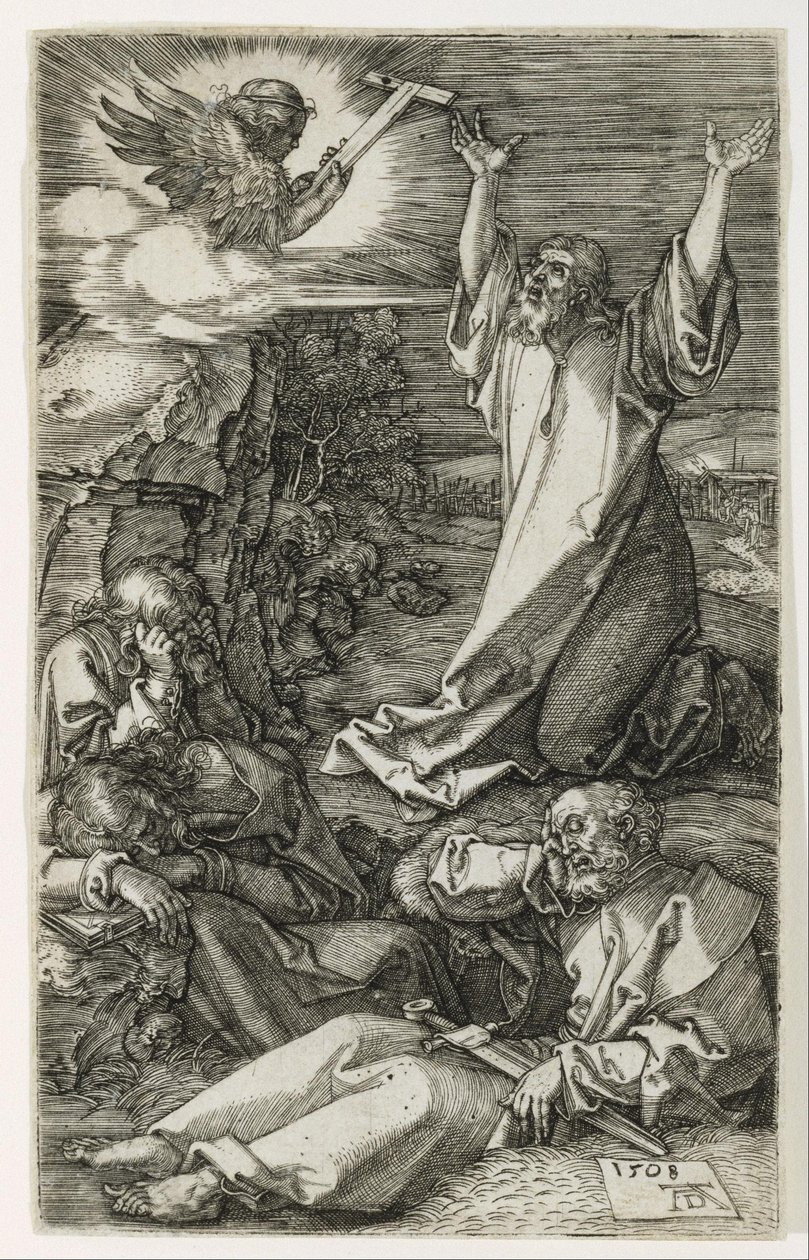 Kristus på Oliebjerget af Albrecht Dürer