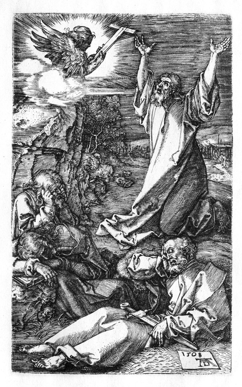 Kristus på Oliebjerget af Albrecht Dürer
