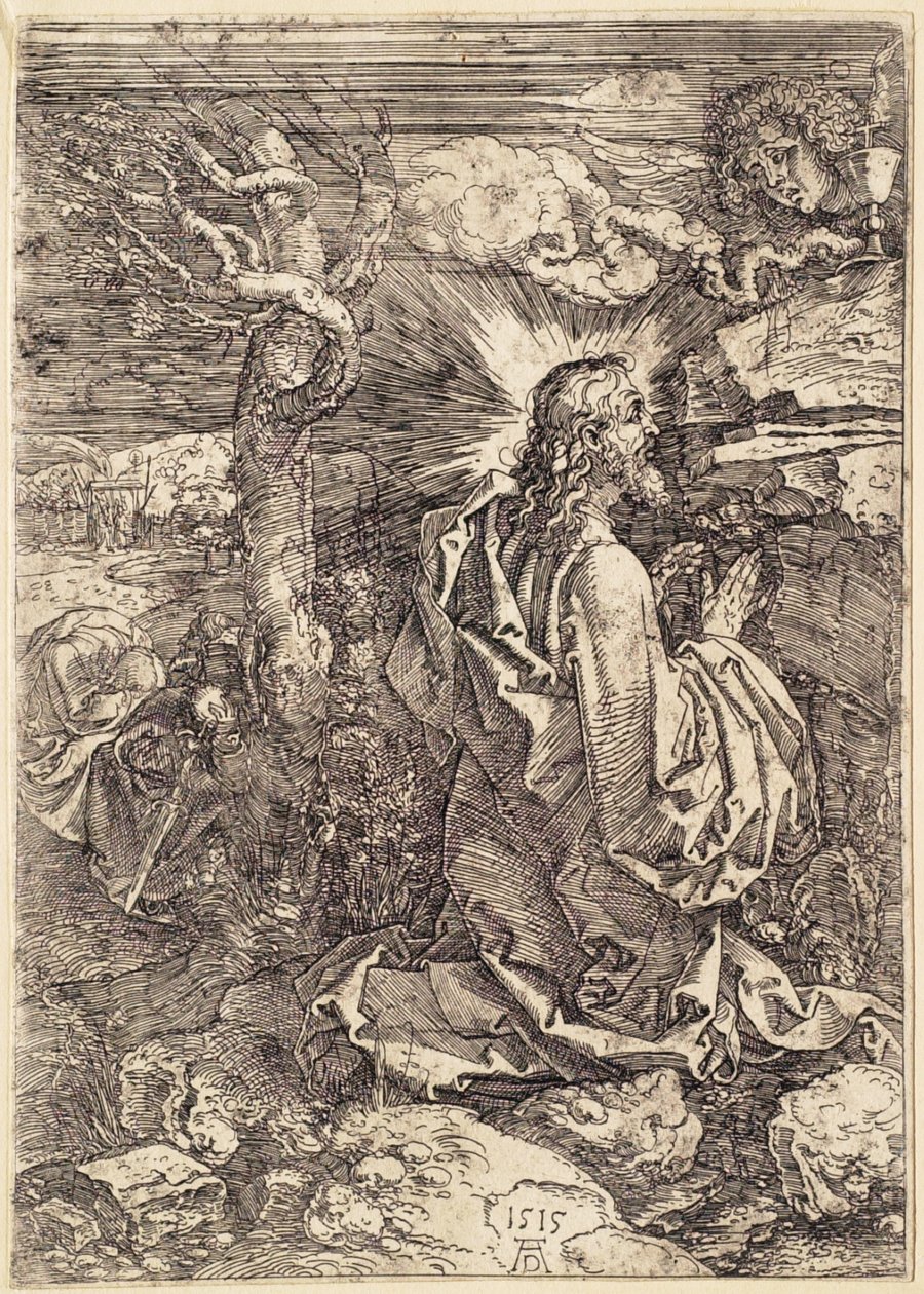 Kristus på Oliebjerget af Albrecht Dürer