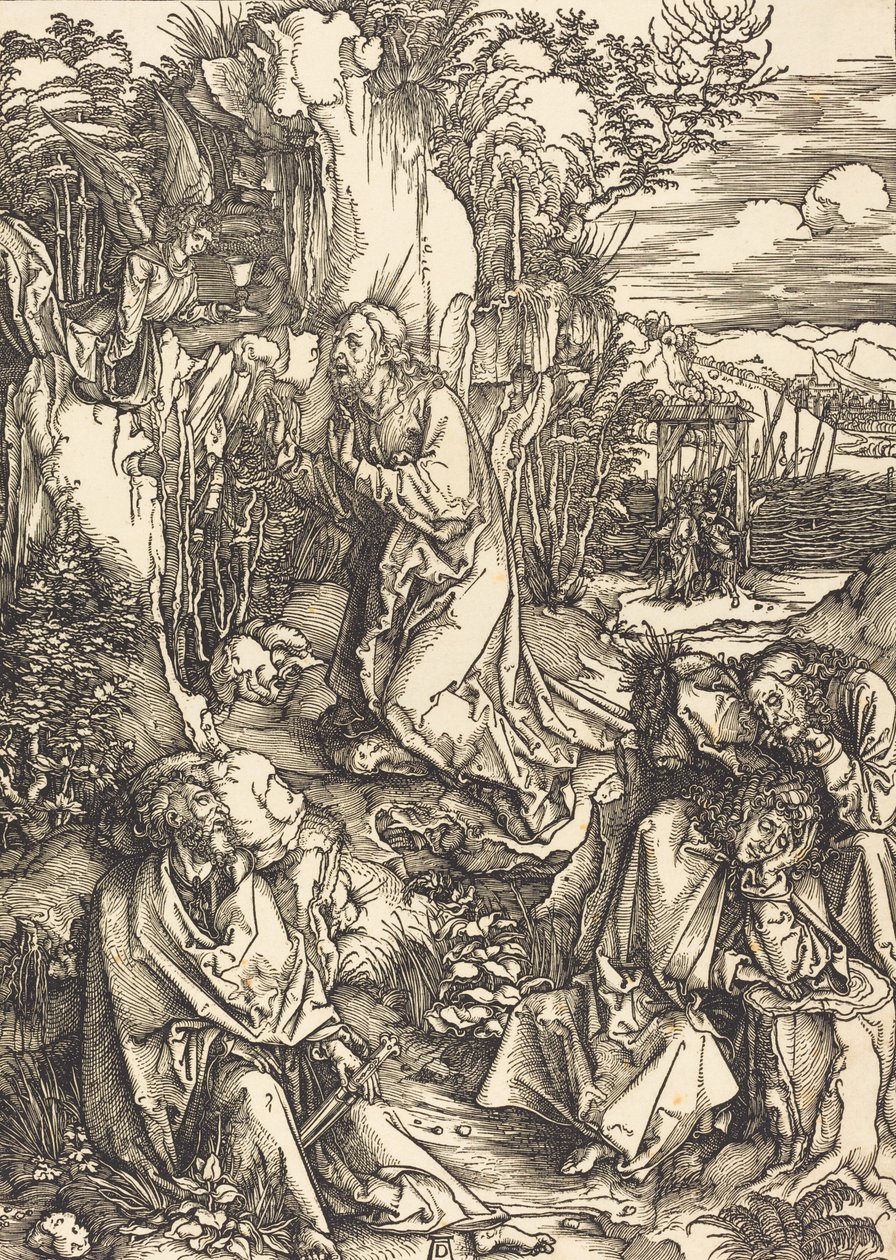 Kristus på Oliebjerget, ca. 14971499. af Albrecht Dürer
