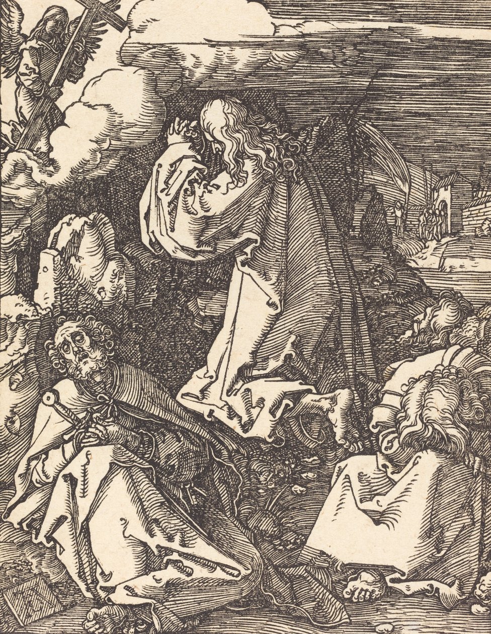 Kristus på Oliebjerget, sandsynligvis ca. 15091510. af Albrecht Dürer
