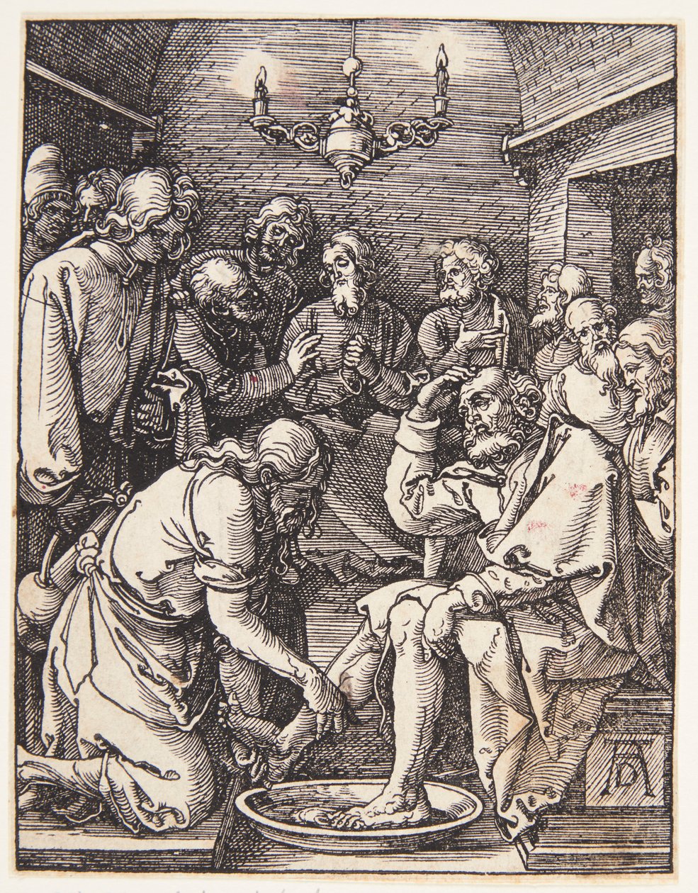 Kristus vasker Sankt Peters fødder af Albrecht Dürer