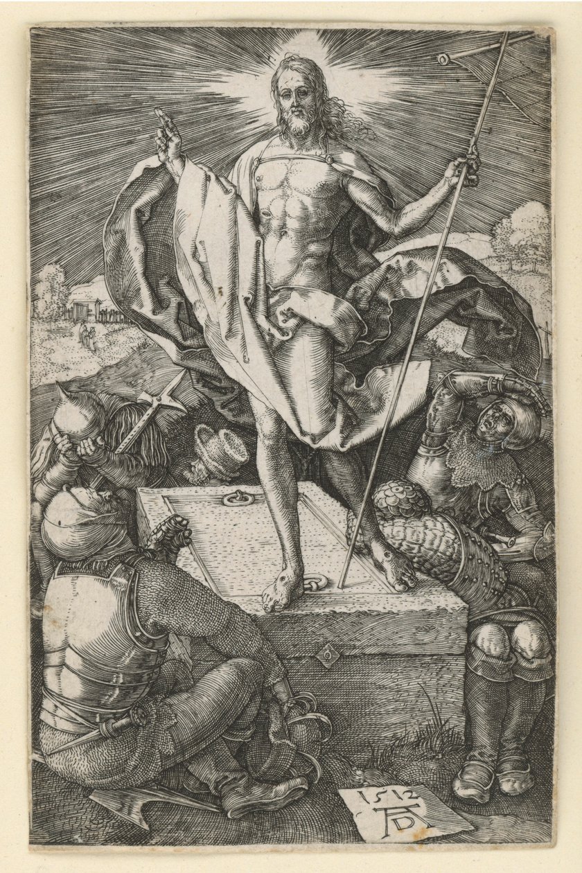 Kristi opstandelse (Kobberstikspassionen) af Albrecht Dürer