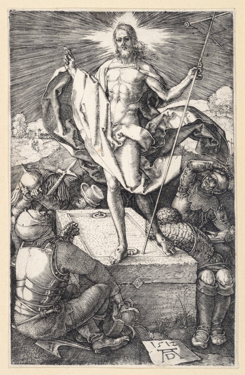 Kristi opstandelse (Kobberstiks-passionen) af Albrecht Dürer