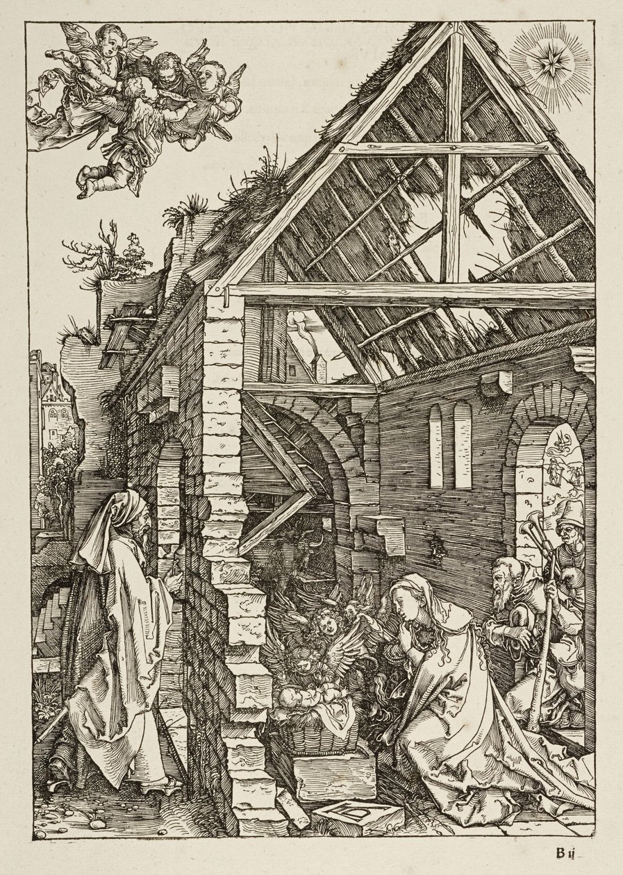 Kristi fødsel (Marias liv) af Albrecht Dürer