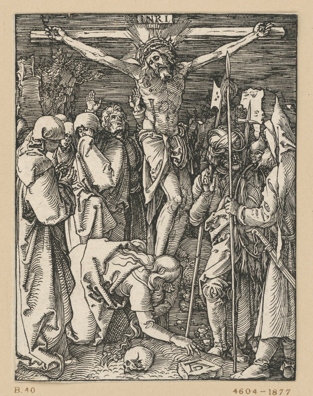 Kristi korsfæstelse (Den lille passion) af Albrecht Dürer