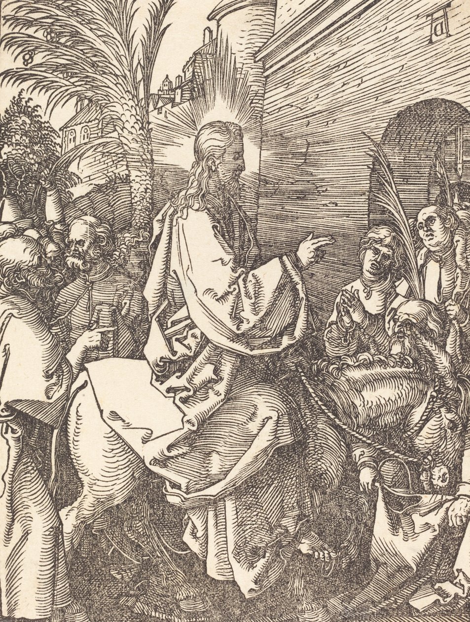 Kristi indtog i Jerusalem, sandsynligvis ca. 15091510. af Albrecht Dürer