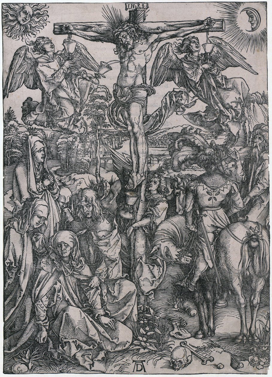 Kristus på korset, blad 8 i serien »Den store passion« af Albrecht Dürer