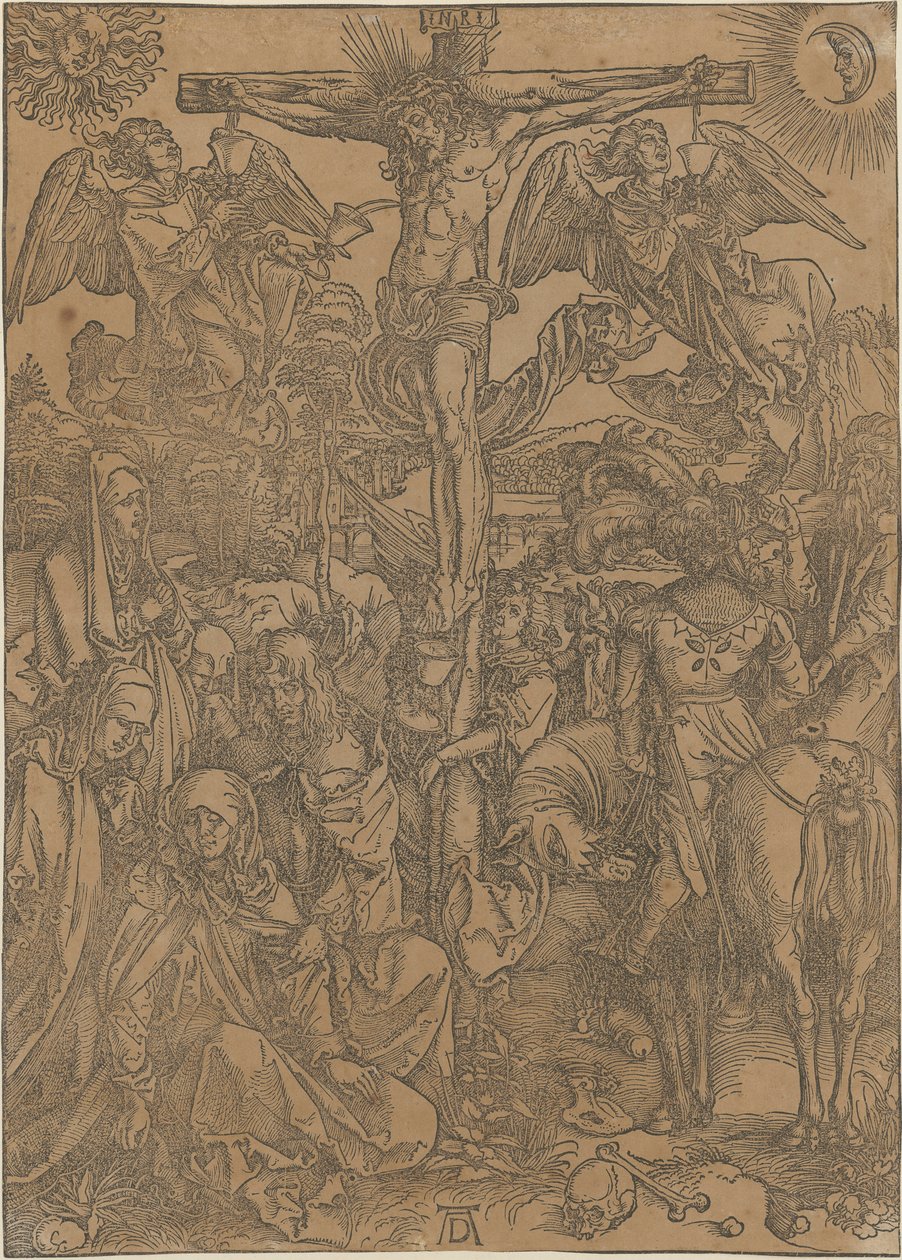 Kristus på korset, blad 8 i serien »Den store passion« af Albrecht Dürer