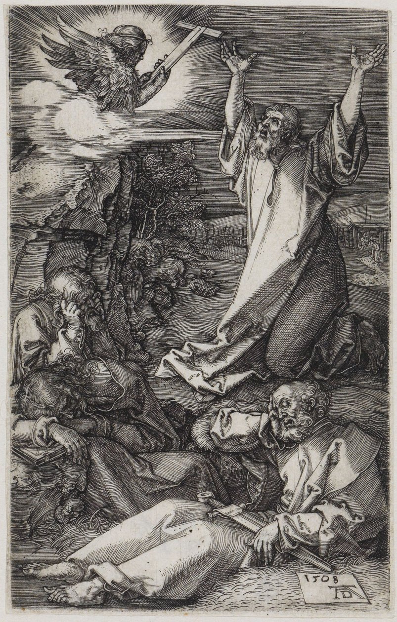 Kristus på Oliebjerget af Albrecht Dürer