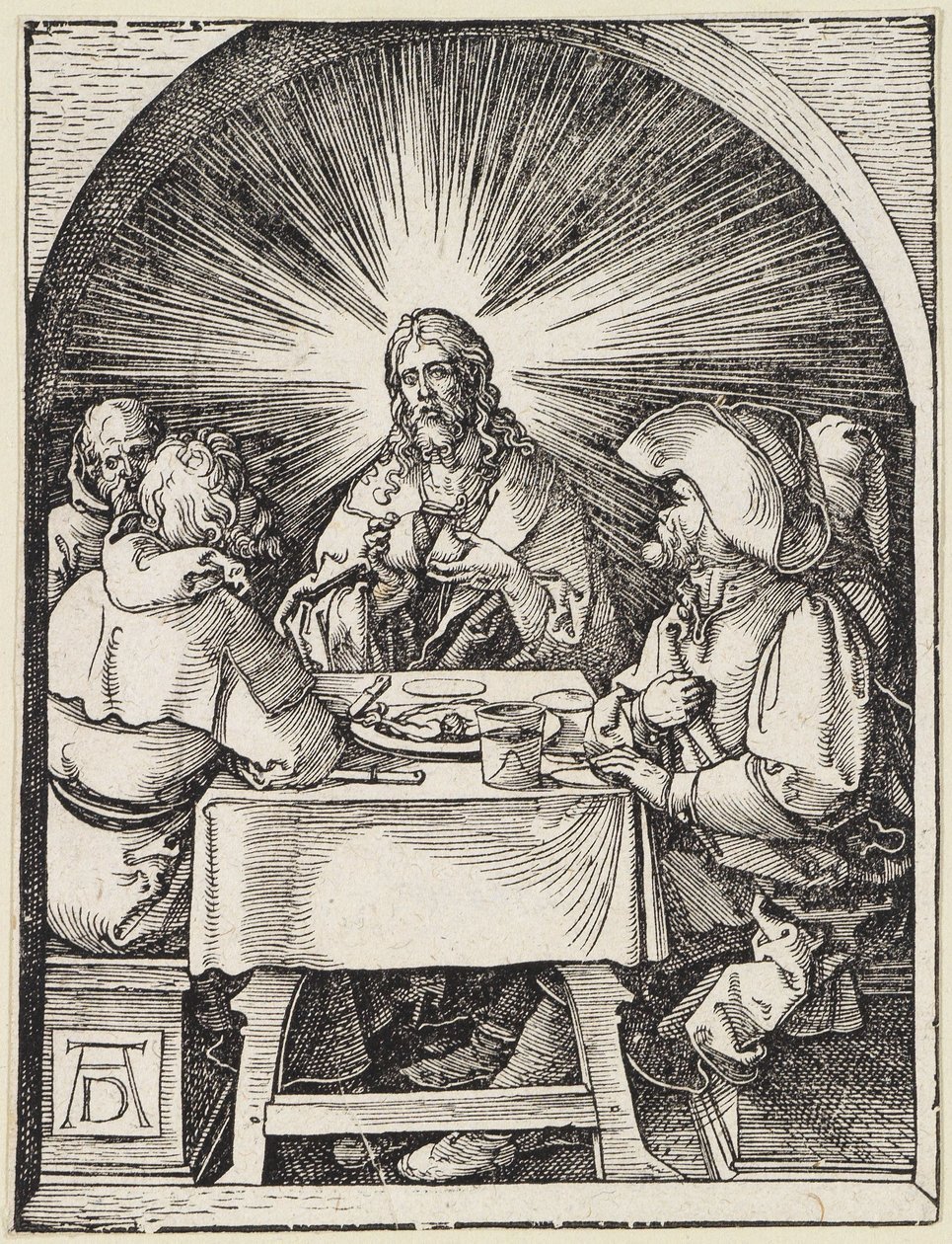 Kristus i Emmaus af Albrecht Dürer