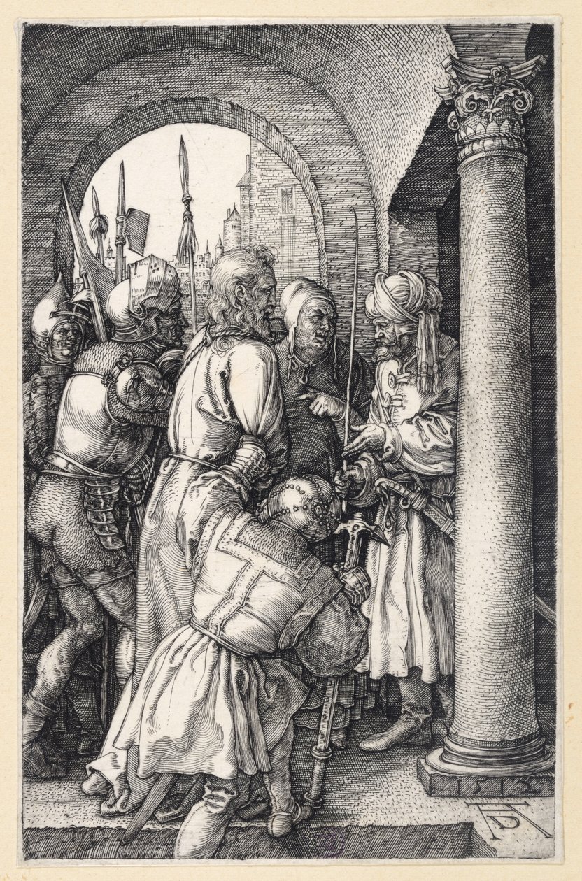 Kristus for Pilatus (Den graverede passion) af Albrecht Dürer