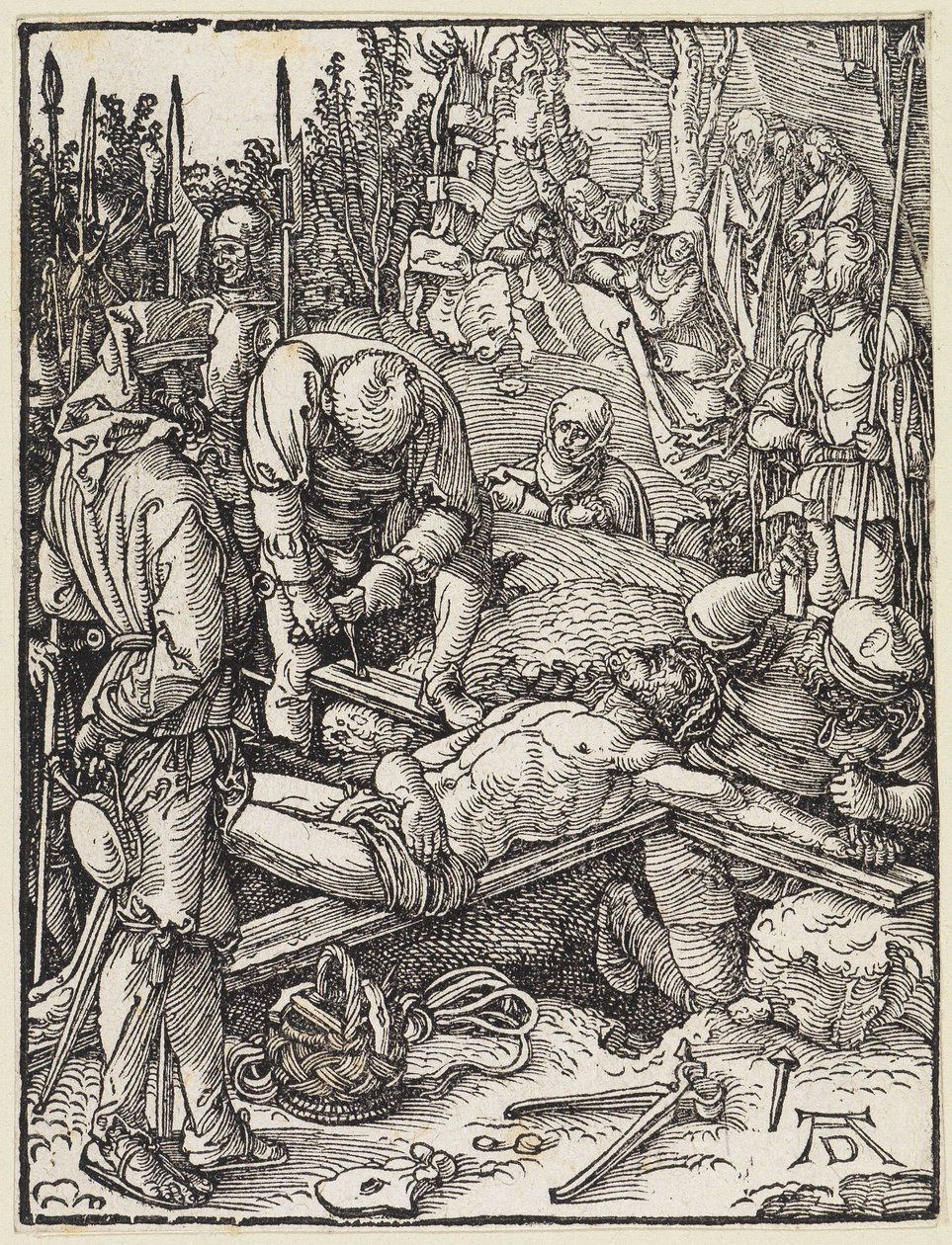 Kristus nagles til korset af Albrecht Dürer