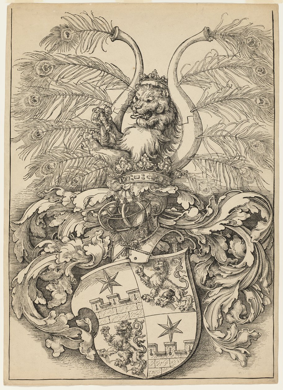 Vilhelm og Wolfgang Rogendorfs våbenskjold af Albrecht Dürer