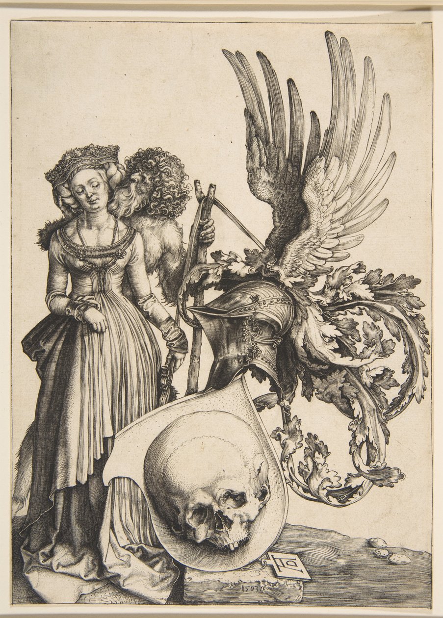 Våbenskjold med et kranium af Albrecht Dürer
