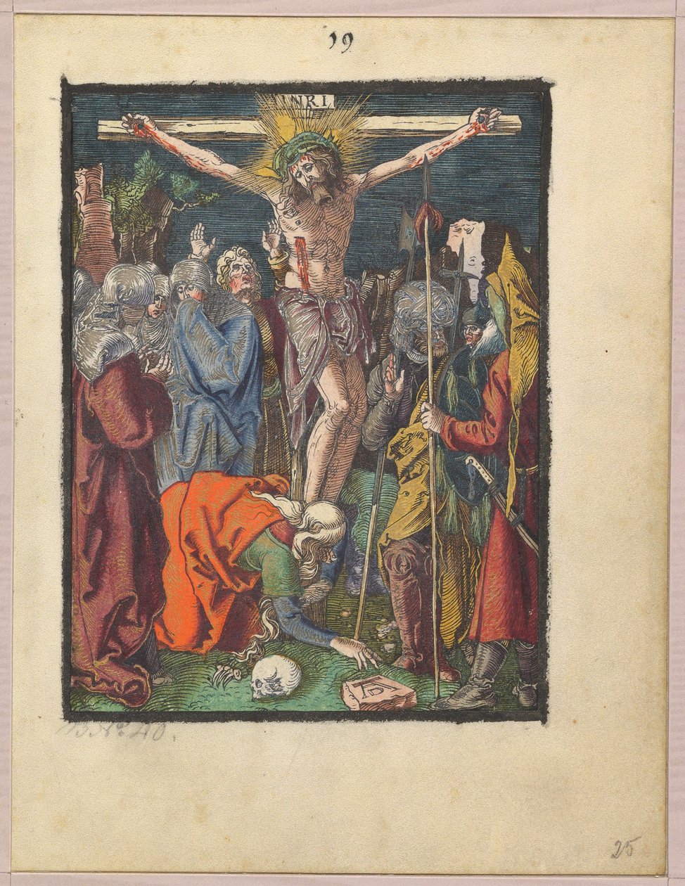 Kreuzigung, aus "Die kleine Holzschnittpassion" af Albrecht Dürer
