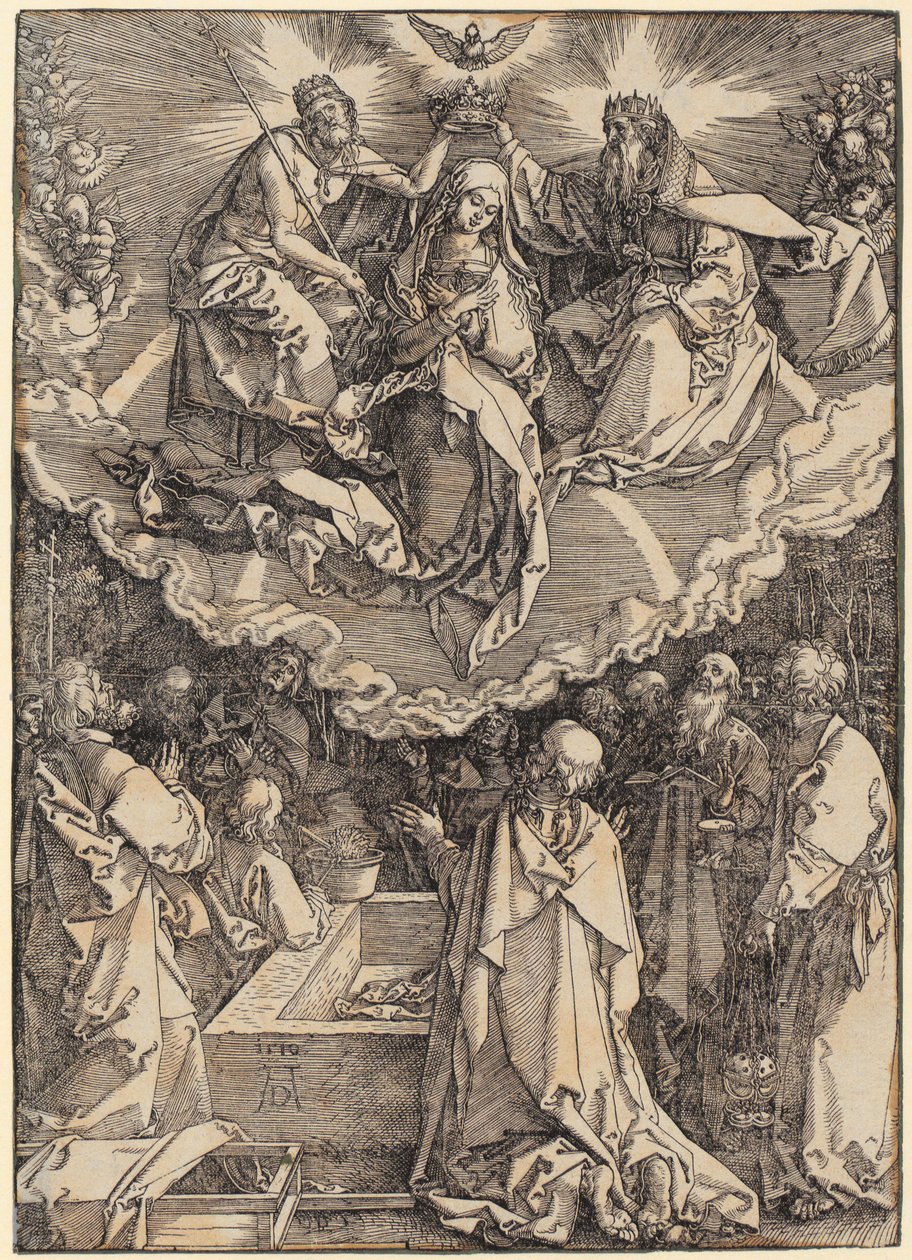 Fremstillingen i templet, blad 13 af serien "Jomfru Marias liv" af Albrecht Dürer