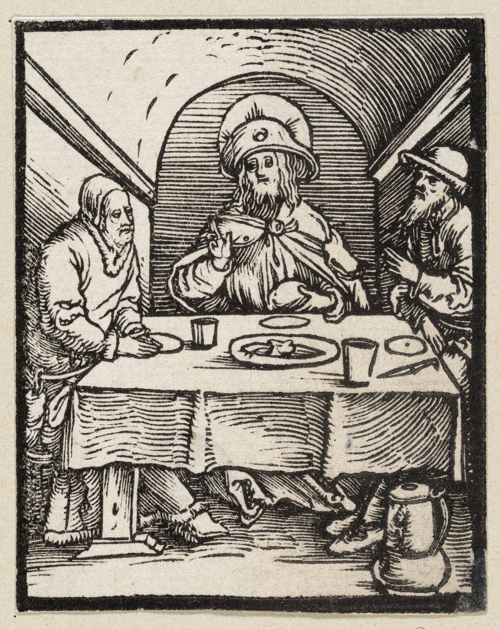 Måltidet i Emmaus (43 religiøse emner) af Albrecht Dürer