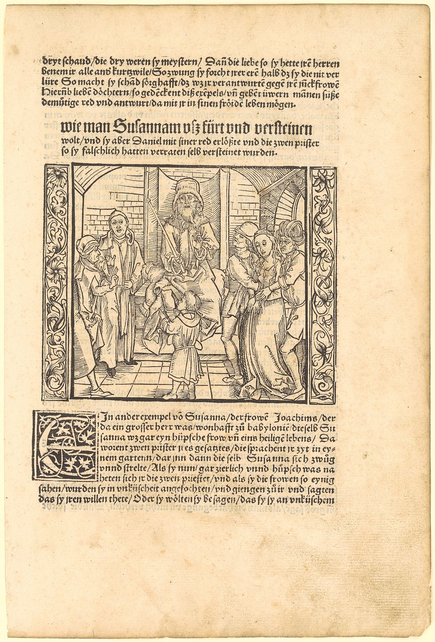Barnet Daniel afslører Susannas anklagere for retten af Albrecht Dürer