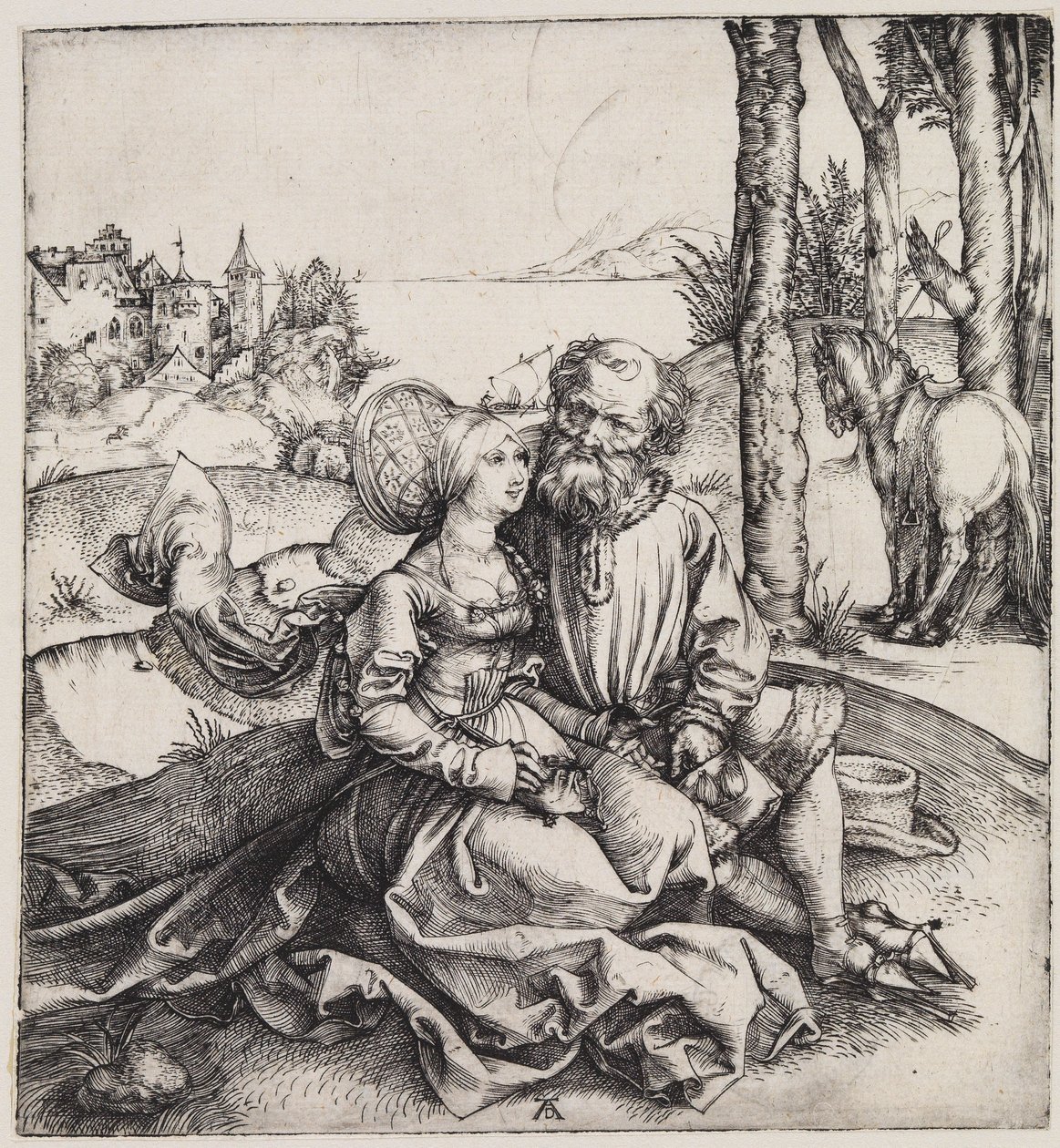 Det ulige par (Frieriet) af Albrecht Dürer
