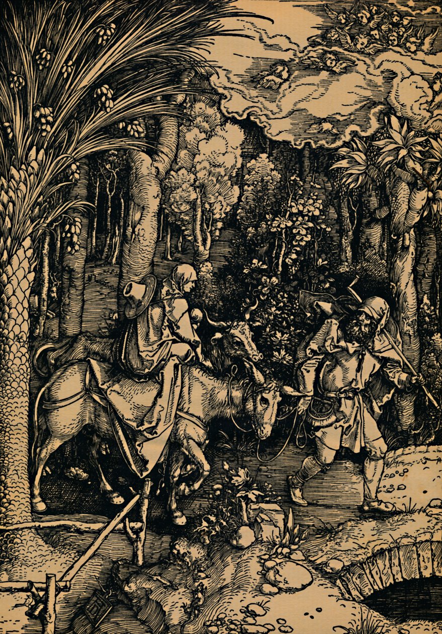 De Flight into Egypt, The Flight into Egypt, 1503-1504. af Albrecht Dürer