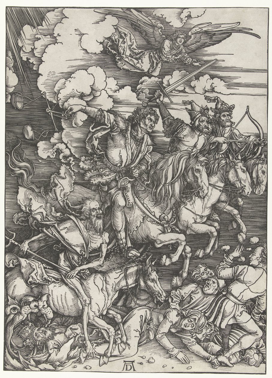 Apokalypsens fire ryttere af Albrecht Dürer
