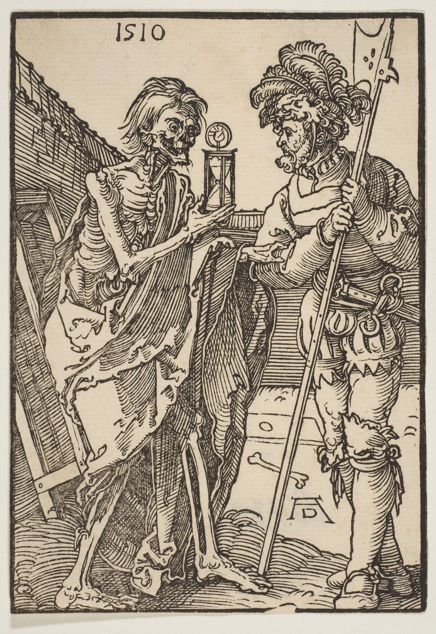 Døden og Lansquenet.n.d. af Albrecht Dürer